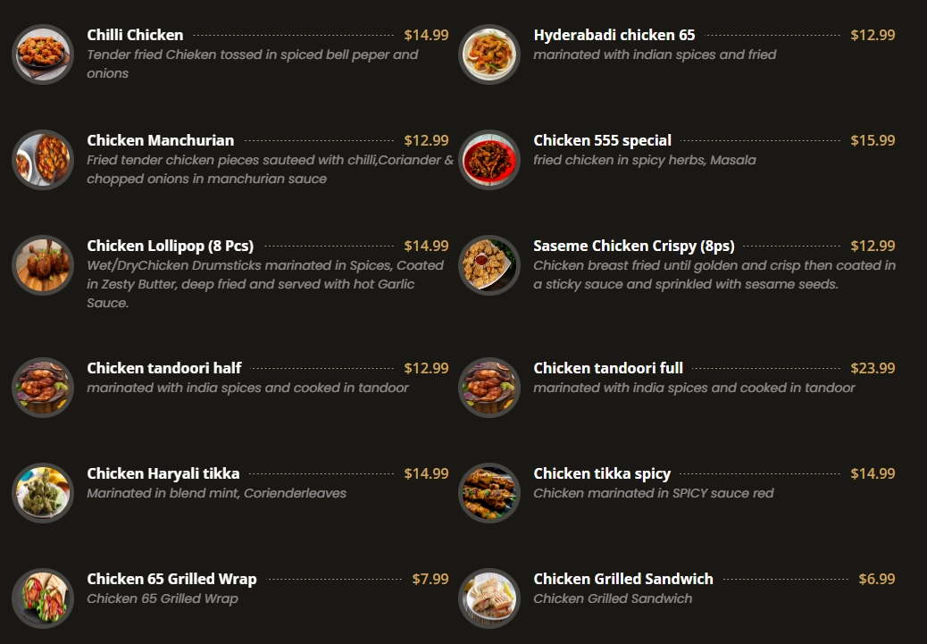 Pakwan Express menu item 3